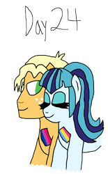 Size: 3000x4831 | Tagged: safe, artist:horroraceman93, derpibooru import, sonata dusk, bisexual pride flag, female, freckles, male, mouthpiece, pansexual pride flag, pride, pride flag, ragamuffin (g4), shipping, simple background, sonamuffin, straight, transparent background