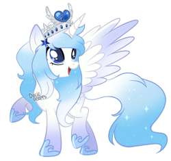 Size: 2000x1879 | Tagged: safe, artist:dixieadopts, derpibooru import, oc, oc only, oc:windy weather, alicorn, pony, crown, female, jewelry, mare, regalia, simple background, solo, transparent background