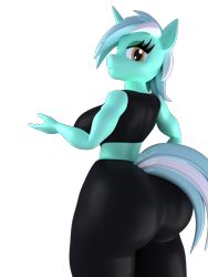 Size: 1500x2000 | Tagged: safe, artist:argos90, derpibooru import, lyra heartstrings, anthro, breasts, butt, clothes, large butt, lyrack, sports outfit