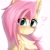 Size: 2304x2324 | Tagged: safe, artist:lunylin, derpibooru import, fluttershy, pegasus, pony, alternative design, big eyes, chest fluff, cute, ear fluff, ears, eye clipping through hair, eyebrows, eyebrows visible through hair, female, halfbody, heart, looking at you, mare, shyabetes, simple background, smiling, smiling at you, solo, white background, wings