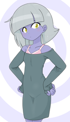 Size: 2018x3508 | Tagged: safe, artist:batipin, derpibooru import, limestone pie, human, equestria girls, equestria girls-ified, female, hand on hip, looking at you, solo