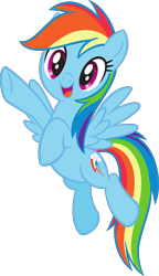 Size: 2701x4692 | Tagged: safe, derpibooru import, rainbow dash, pegasus, pony, g4, .svg available, female, flying, mare, official, simple background, solo, stock vector, svg, transparent background, vector