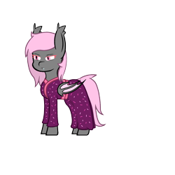 Size: 2000x2000 | Tagged: safe, derpibooru import, oc, oc only, oc:落桜, bat pony, pony, bat pony oc, bat wings, clothes, simple background, solo, transparent background, wings