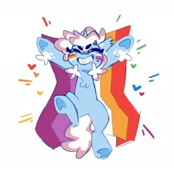 Size: 2192x2200 | Tagged: safe, artist:nekosnicker, derpibooru import, oc, oc only, pony, unicorn, lesbian pride flag, pride, pride flag, simple background, solo, white background