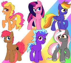 Size: 880x782 | Tagged: safe, artist:solixy406, derpibooru import, oc, oc only, oc:amber pie, oc:cherry nights, oc:cloudbreaker, oc:frosty heart, oc:luminshine, oc:starstrike, earth pony, pegasus, unicorn, alternate universe