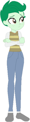 Size: 138x552 | Tagged: safe, artist:sturk-fontaine, derpibooru import, wallflower blush, oc, oc:morning glory, equestria girls 10th anniversary, equestria girls, base used, femboy, freckles, male, rule 63, simple background, solo, sweater vest, white background