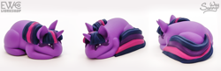 Size: 2000x645 | Tagged: safe, artist:sunny way, derpibooru import, twilight sparkle, pony, unicorn, 3d print, art, artwork, bun, craft, cute, ewc workshop, female, figurine, happy, horn, irl, little buns, painting, photo, sculpture, smiling, solo, statue