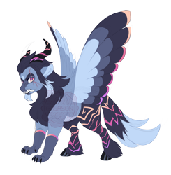 Size: 5300x5400 | Tagged: safe, artist:gigason, derpibooru import, oc, oc only, hybrid, absurd resolution, interspecies offspring, male, offspring, parent:rainbow dash, parent:storm king, simple background, solo, transparent background