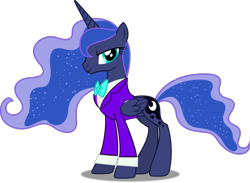 Size: 1280x937 | Tagged: safe, artist:disneymarvel96, derpibooru import, edit, princess luna, alicorn, bowtie, button-up shirt, clothes, female, formal, formal wear, shirt, simple background, solo, suit, transparent background, vector, vector edit