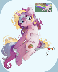 Size: 3675x4513 | Tagged: safe, artist:colorbrush, derpibooru import, holly dash, cockroach, insect, pony, unicorn, female, high res, mare, screencap reference, speech bubble