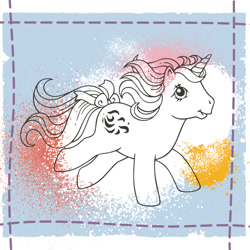 Size: 1000x1000 | Tagged: safe, derpibooru import, windy (g1), pony, unicorn, g1, abstract background, avatar, female, mare, official, solo