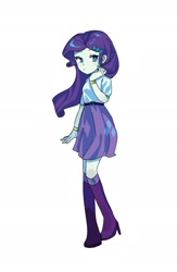 Size: 1330x2041 | Tagged: safe, artist:sugarcube269, derpibooru import, rarity, equestria girls, female, simple background, solo, white background