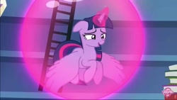 Size: 1275x720 | Tagged: safe, derpibooru import, screencap, twilight sparkle, twilight sparkle (alicorn), alicorn, pony, every little thing she does, bubble, cute, daaaaaaaaaaaw, female, force field, in bubble, magic bubble, mare, solo, twiabetes