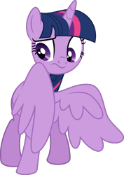 Size: 2780x3920 | Tagged: safe, artist:thatusualguy06, derpibooru import, twilight sparkle, twilight sparkle (alicorn), alicorn, pony, friendship university, .svg available, :s, covering, cute, female, mare, simple background, solo, spread wings, svg, transparent background, twiabetes, vector, wavy mouth, wing covering, wings