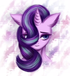 Size: 2500x2700 | Tagged: safe, artist:goldie__lass, derpibooru import, starlight glimmer, anthro, unicorn, ambiguous facial structure, ear fluff, ears, female, solo