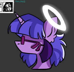 Size: 1571x1543 | Tagged: safe, artist:yuris, derpibooru import, oc, pony, unicorn, bust, portrait, sketch, solo