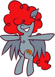 Size: 2502x3510 | Tagged: safe, artist:threetwotwo32232, derpibooru import, oc, oc:card shuffle, pegasus, pony, female, mare, simple background, solo, t pose, transparent background