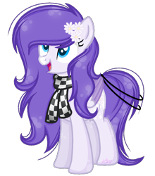 Size: 868x988 | Tagged: safe, artist:azulsnow, derpibooru import, oc, oc only, oc:allium snow, pegasus, pony, clothes, female, mare, scarf, simple background, solo, transparent background