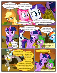 Size: 612x792 | Tagged: safe, artist:newbiespud, derpibooru import, edit, edited screencap, screencap, discord, twilight sparkle, twilight sparkle (alicorn), alicorn, draconequus, dragon, comic:friendship is dragons, twilight's kingdom, comic, d:, dialogue, eyelashes, female, male, mare, open mouth, outdoors, screencap comic