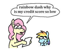 Size: 411x323 | Tagged: safe, artist:punkittdev, derpibooru import, fluttershy, rainbow dash, pegasus, pony, comic, dialogue, duo, duo female, female, oh no, simple background, speech bubble, text, this will end in death, white background