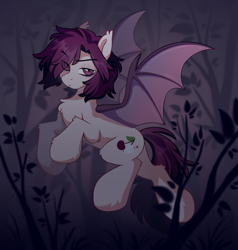 Size: 2000x2100 | Tagged: safe, artist:crimmharmony, derpibooru import, oc, oc only, oc:crimm harmony, bat pony, bat wings, flying, high res, looking at you, male, male oc, night, simple background, solo, spread wings, wings