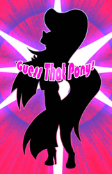 Size: 900x1400 | Tagged: safe, artist:furryfantan, derpibooru import, anthro, female, game, quiz, solo, who's that pony