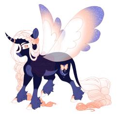 Size: 3500x3300 | Tagged: safe, artist:gigason, derpibooru import, oc, oc:moon powder, alicorn, pony, curved horn, female, horn, mare, simple background, solo, transparent background