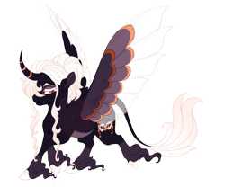 Size: 4200x3500 | Tagged: safe, artist:gigason, derpibooru import, oc, oc:masquerade, alicorn, classical unicorn, pony, colored wings, curved horn, female, horn, leonine tail, mare, multicolored wings, simple background, solo, transparent background, unshorn fetlocks, wings