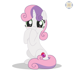 Size: 4000x4000 | Tagged: safe, artist:r4hucksake, derpibooru import, sweetie belle, pony, unicorn, base used, blushing, cute, diasweetes, female, filly, foal, simple background, solo, transparent background