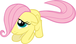 Size: 5148x3000 | Tagged: safe, artist:isaacmorris, derpibooru import, fluttershy, pegasus, female, filly, filly fluttershy, foal, simple background, solo, transparent background, younger