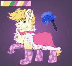 Size: 2300x2100 | Tagged: safe, artist:ghastlyexists, derpibooru import, oc, oc:exist, griffequus, hippogriff, hybrid, pony, cute, duster, fluffy, heart, male, mittens, paws, reference sheet, stallion