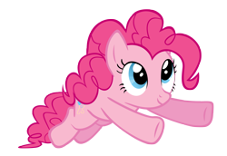 Size: 5000x3436 | Tagged: safe, artist:siennaexecrate, derpibooru import, pinkie pie, earth pony, pony, female, jumping, mare, simple background, solo, transparent background, vector