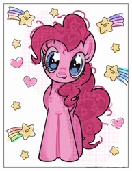 Size: 791x1024 | Tagged: safe, artist:stanleyiffer, derpibooru import, pinkie pie, earth pony, pony, :3, looking at you, smiling, solo