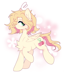 Size: 2700x3100 | Tagged: safe, artist:sugarbubbleee, derpibooru import, oc, oc only, pegasus, pony, blushing, cheek fluff, chest fluff, cute, ear fluff, ears, fluffy, folded wings, solo, wings