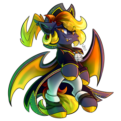 Size: 1500x1500 | Tagged: safe, artist:starcasteclipse, derpibooru import, oc, oc only, oc:sunrook, bat pony, pony, simple background, solo, transparent background