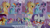 Size: 2000x1125 | Tagged: safe, derpibooru import, edit, edited screencap, editor:quoterific, screencap, applejack, fluttershy, pinkie pie, rainbow dash, rarity, twilight sparkle, unicorn twilight, unicorn, suited for success, adorkable, bed, carousel boutique, dork, glasses, mane six, mannequin, measuring tape, rarity's glasses