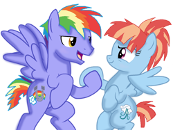 Size: 1024x767 | Tagged: safe, artist:simbyfim, derpibooru import, bow hothoof, windy whistles, pegasus, pony, female, male, mare, shipping, simple background, stallion, straight, transparent background, vector, windyhoof, younger