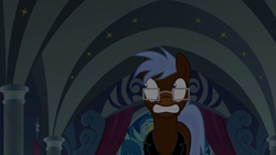 Size: 1280x720 | Tagged: safe, artist:mlp-silver-quill, derpibooru import, oc, oc:any pony, after the fact, after the fact:sparkle's seven, canterlot castle, glasses, half changeling, scared