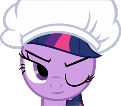 Size: 1538x1351 | Tagged: safe, artist:rosasaav, derpibooru import, twilight sparkle, unicorn, the last roundup, base used, female, hat, mare, one eye closed, simple background, smiling, solo, transparent background, vector, wink