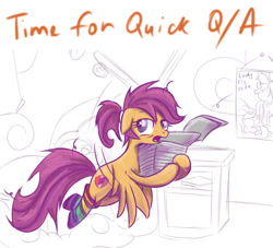 Size: 1100x1000 | Tagged: safe, artist:redheadfly, derpibooru import, scootaloo, pony, clothes, older, socks, solo, striped socks, tumblr:ask-adultscootaloo