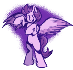 Size: 683x657 | Tagged: safe, artist:gammanullzero, derpibooru import, clear skies, pegasus, pony, februpony, one eye closed, partially transparent background, simple background, solo, spread wings, transparent background, wings, wink