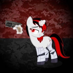 Size: 640x640 | Tagged: safe, derpibooru import, oc, oc:blackjack, fallout equestria, fallout equestria: project horizons, gun, ukraine, weapon