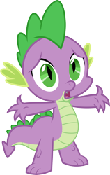 Size: 3000x4732 | Tagged: safe, artist:cloudy glow, derpibooru import, spike, dragon, magic duel, .svg available, high res, simple background, solo, transparent background, vector