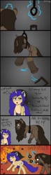 Size: 373x1280 | Tagged: safe, artist:lucill-dreamcatcher, derpibooru import, oc, oc only, pony, unicorn, bait and switch, comic, out of context