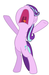 Size: 2644x4000 | Tagged: safe, artist:benpictures1, starlight glimmer, pony, unicorn, bipedal, cute, female, glimmerbetes, inkscape, mare, nose in the air, simple background, solo, transparent background, vector