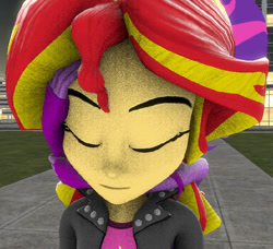 Size: 712x648 | Tagged: safe, artist:eqg-femdom-ost-fan, derpibooru import, midnight sparkle, sunset shimmer, twilight sparkle, equestria girls, 3d, chokehold, clothes, defeated, duo, duo female, female, jacket, jpg, shirt, vest