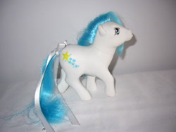 Size: 640x480 | Tagged: safe, derpibooru import, starlight (g1), earth pony, pony, g1, female, irl, mare, photo, solo, star pony, tail, toy