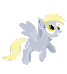 Size: 854x935 | Tagged: safe, artist:gingerdemonkitten666, derpibooru import, derpy hooves, pegasus, pony, derp, female, flying, mare, simple background, smiling, solo, transparent background, wings