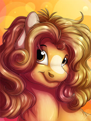 Size: 3000x4000 | Tagged: safe, artist:lupiarts, derpibooru import, oc, oc only, bust, curly hair, curly mane, cute, digital art, drawing, female, looking at you, portrait, smiling, solo