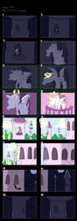 Size: 3000x8500 | Tagged: safe, artist:rumista, derpibooru import, princess celestia, alicorn, pony, g4, storyboard, sun, wip